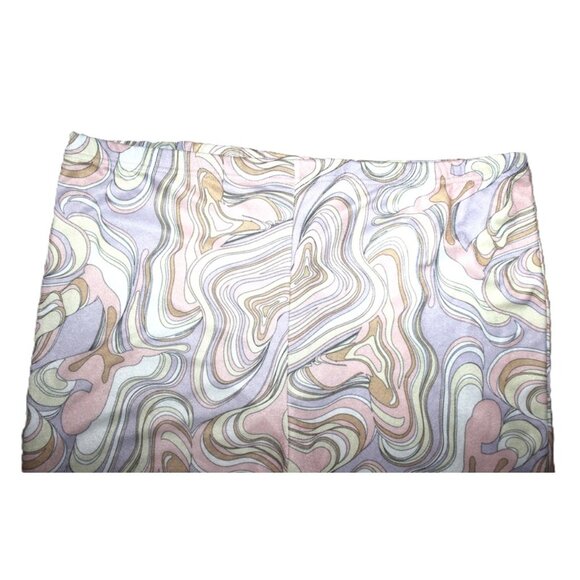 nwt NASTY GAL Marble-Print High-Waisted Pull-On Flare Pants - Plus Size 18 - Picture 11 of 13